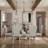 Naleya Metal Base Dining Table-495000942