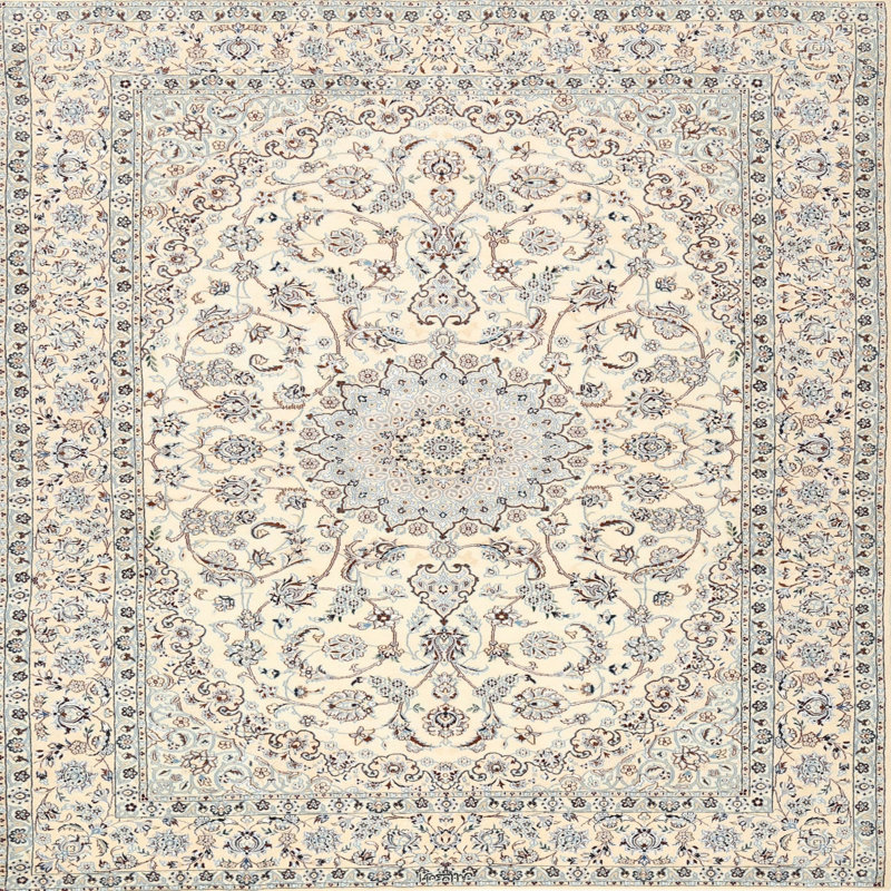 Tapis beige Jolyon, Rond 8 pi