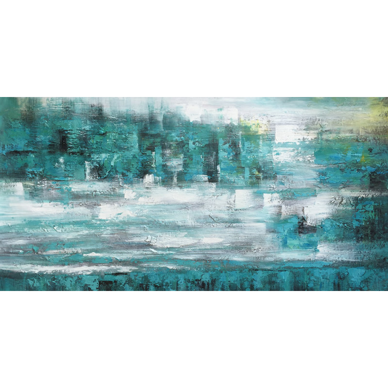 Abstrait forêt, peinture sur toile tendue