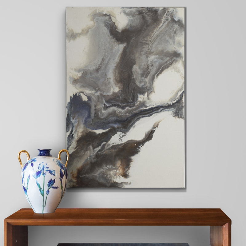 « hirondelle », peinture sur toile tendue, H 48 po x l 36 po x P 1 po