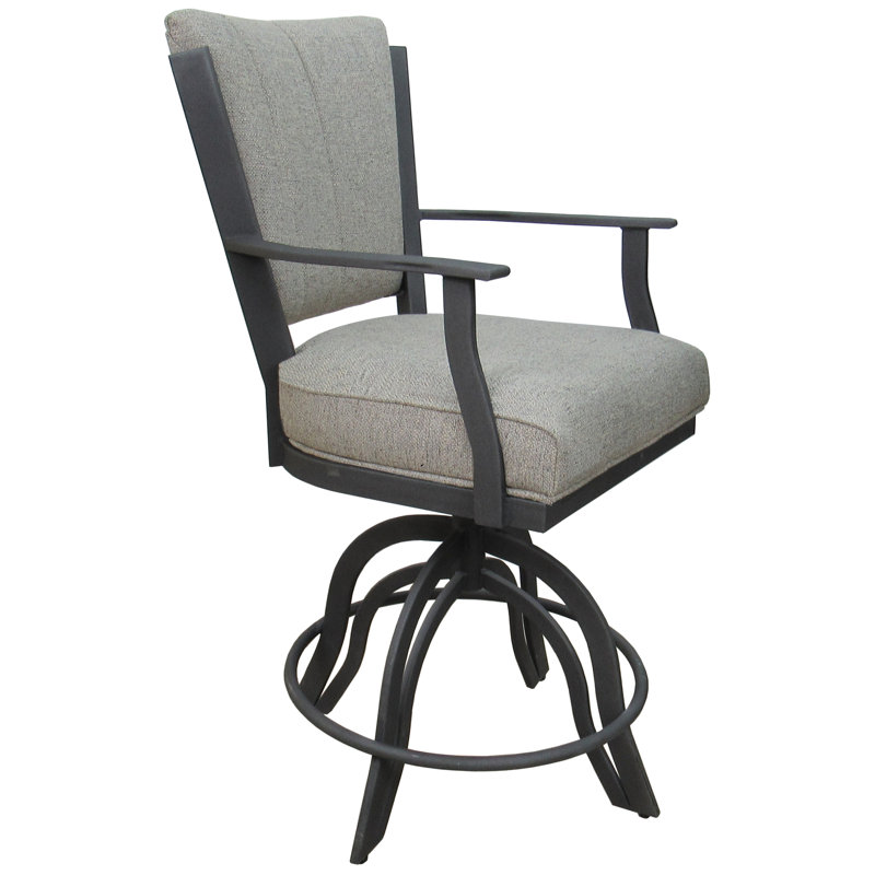 Tabourets de comptoir en métal Custom, Gris, Ardoise Hemsath, Tabouret de comptoir (siège d'une hauteur de 26 p