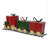 Festive Iron Train Decor With Gift-Shaped Carriages