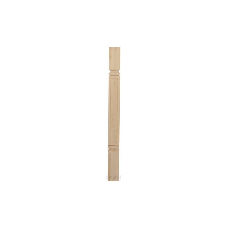 Poteau en bois d'hévéa brut, Érable