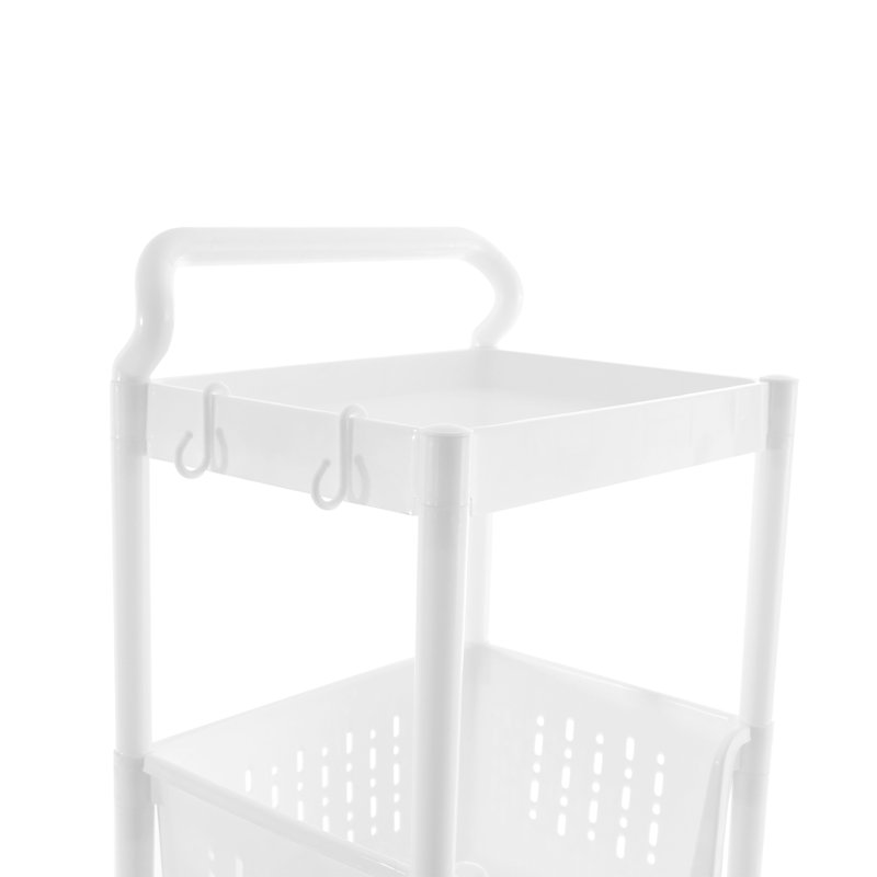 Rangement de salle de bain sur pied H 52,36 po x l 13,78 po avec rangement sur pied, Blanc