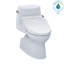 Toilette allongée une pièce 1,28 GPF TOTO® WASHLET + ® Carlyle® II et siège de bidet WASHLET® C200, blanc coton