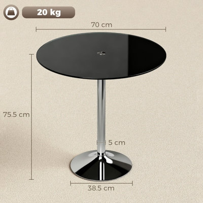 Dining Table with Glass Base