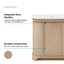 OVE Decors Dain Meuble-lavabo autoportant simple en bouleau Sahara
