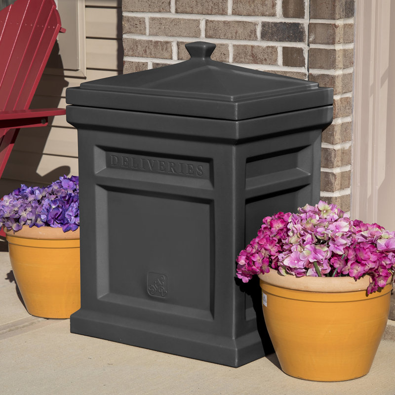 Express Black Plastic Parcel Delivery Box Express Black Plastic Parcel Delivery Box