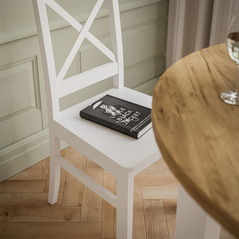 Upholstered Dining Chair, White