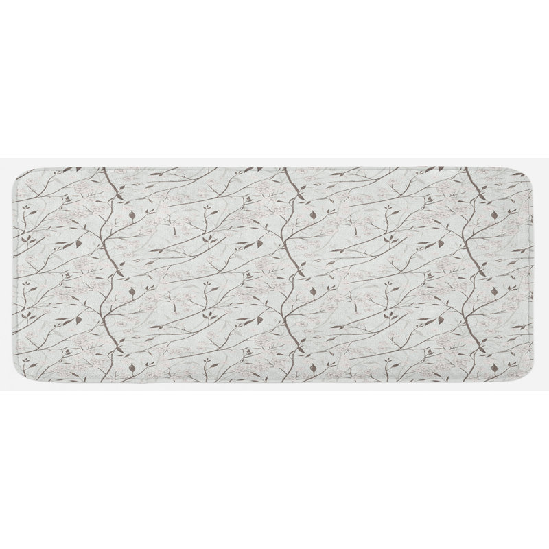 Cottage / Country Floral Synthetic Kitchen Mat