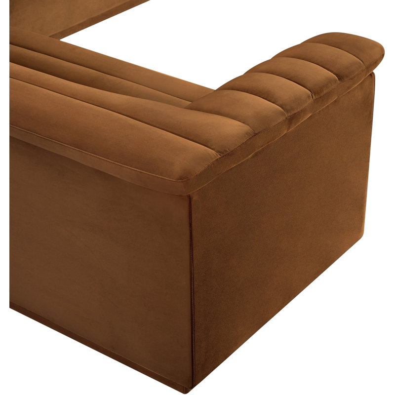 Iyaunna 3-Piece Velvet Sectional Sofa - Stylish Comfort