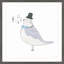 «Classic Bird II», reproduction encadrée-21127129