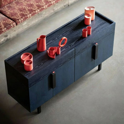 Italian minimalist modern side cabinet