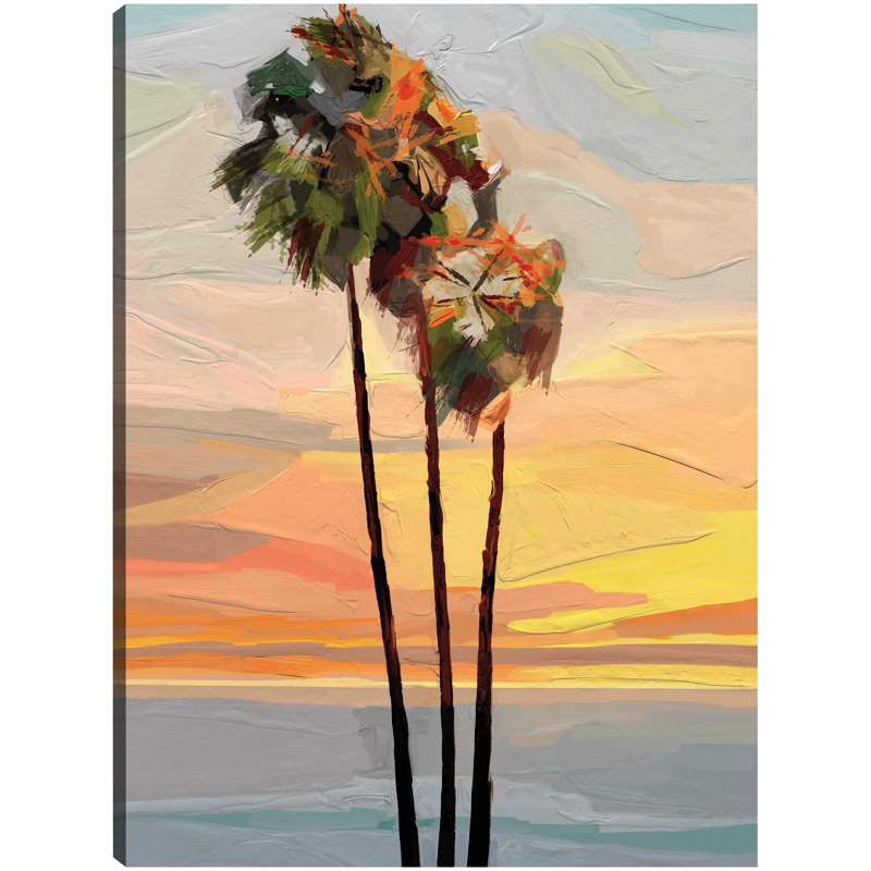 Sunset 18x24 Canvas Art Print with D-Rings