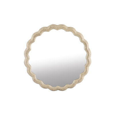 Grand miroir en fonte d'aluminium