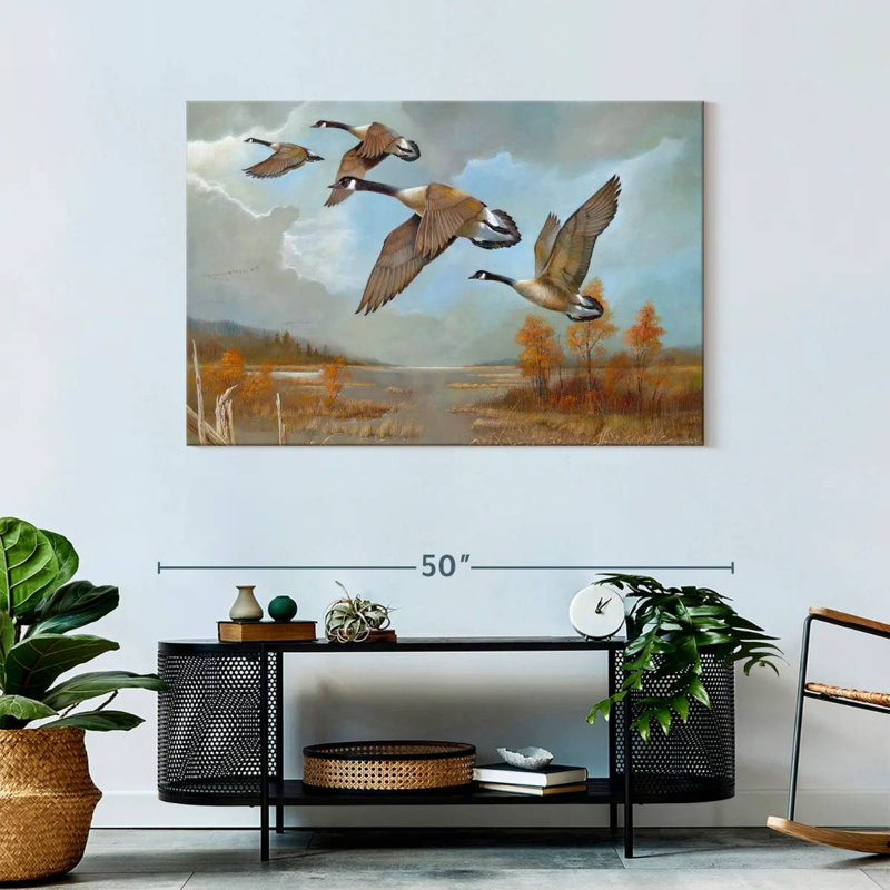 Brampt Canadian Geese, 30" H x 45" W