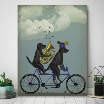 " Black Labrador Tandem "