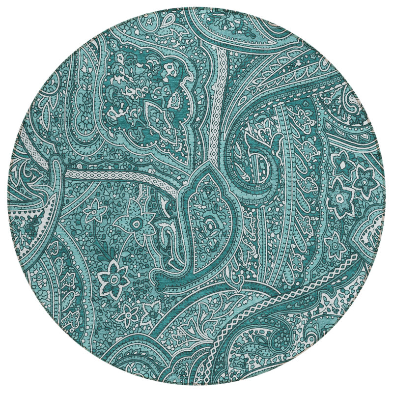 Itzamaray Paisley Rug, Round 8'