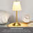LED Rechargeable Lamp with Shade, 12.8 Inch