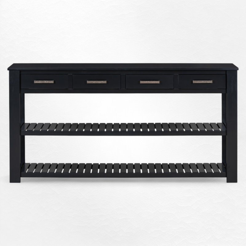 62.23" Console Table, Black