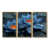 Toile avec cadre flottant or