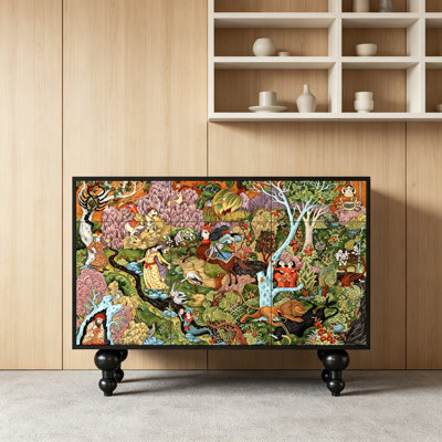 French Style Entryway Storage Cabinet