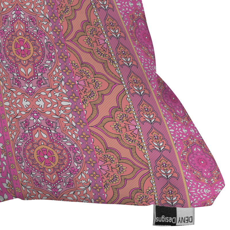 Coussin décoratif à rayures, 16 po x 16 po