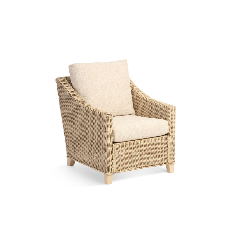 Upholstered Armchair, Cream