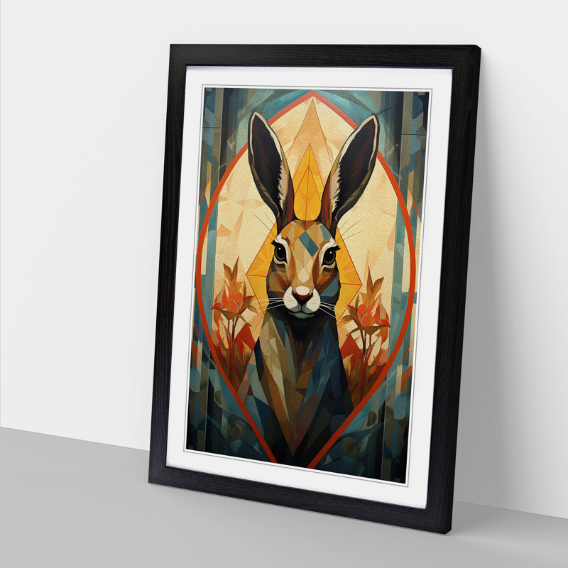 Hare Geometric No.2 - Framed Print