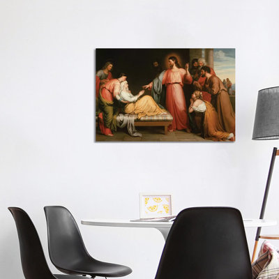 Christ Healing The Mother Of Simon Peter by John Bridges - Wrapped Canvas Gallery-Wrapped Canvas Giclée