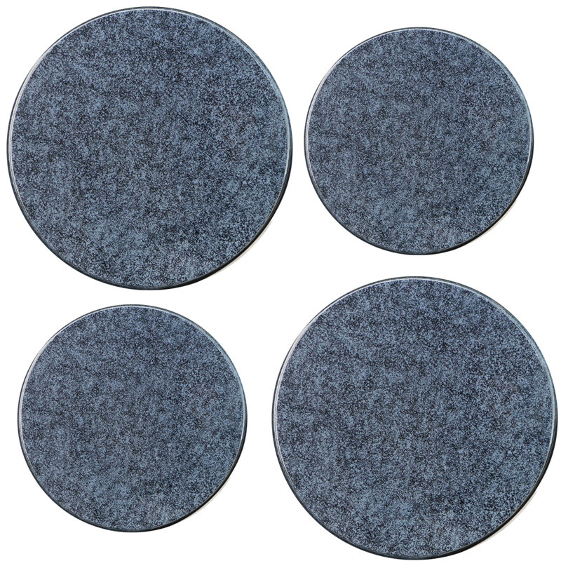 Set of 4 Reston Lloyd burner hotplates, Granite noir