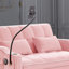 Ce canapé-lit pliant rose et multifonctionnel dispose de trois longueurs réglables, d'un dossier réglable, d'un port USB, d'un cendrier et d'un support de téléphone rotatif.