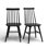 Chaise d'appoint en bois massif à haut dossier Sharyce