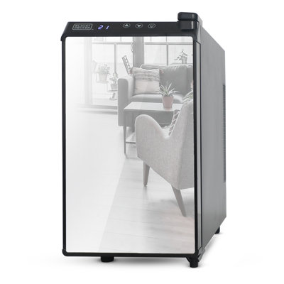BD6 Series BLACK+DECKER Wine Cooler 8 Bottle, Wine Fridge Thermoelectric with Mirrored Front on Fridge.com