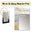 Or et noir Soft Wave Fusion II - miroir mural décoratif de formes abstraites, miroir moderne, impression d'art en métal-1076773099