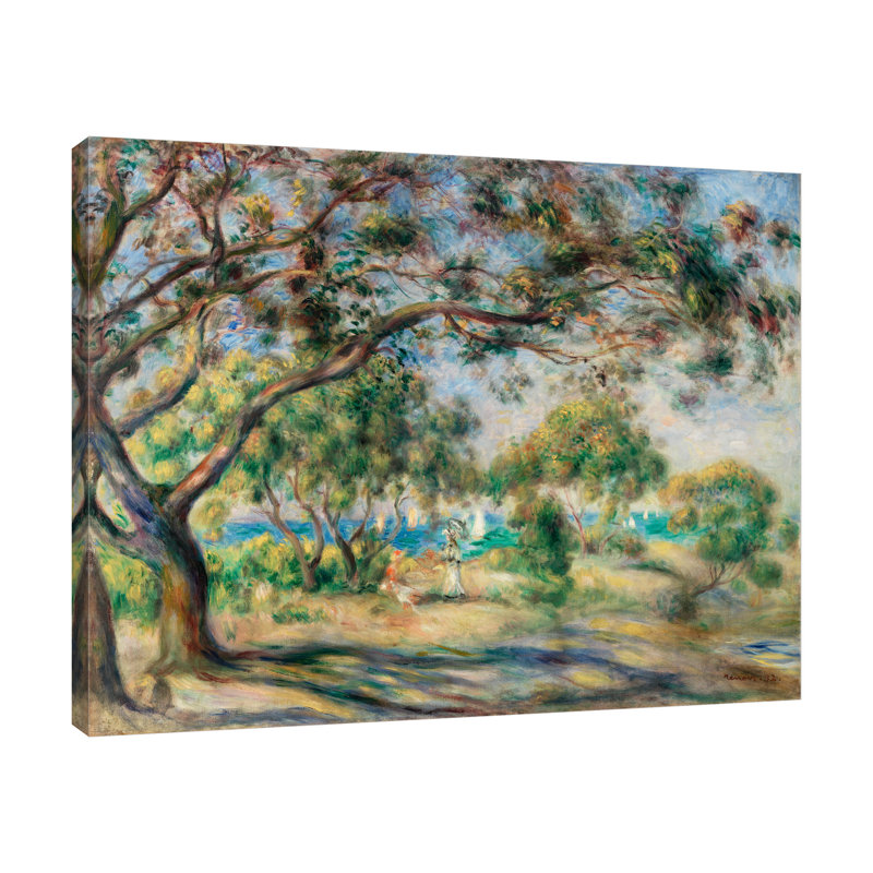 "Bois de la chaise" par Pierre-Auguste Renoir - reproduction d'art sur toile tendue, H 24 po x l 30 po x P 1,5 po