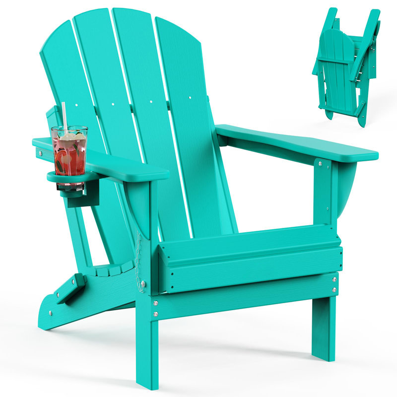 Folding Adirondack Chairs HDPE Weather Resistant