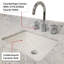 Meuble-lavabo double en chêne gris 80 po Large, large 22 po, comptoir en marbre, robinet de salle de bain et 36 miroirs - scellés pour une élégance à long terme avec utilisation manuelle incluse