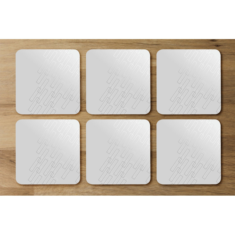Square 6 Piece Coaster Set