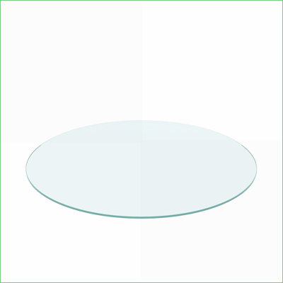 30 Inch Round Tempered Glass Coffee Table Top – 1/4” Thick, Flat Polished Edge, Easy-Clean Surface