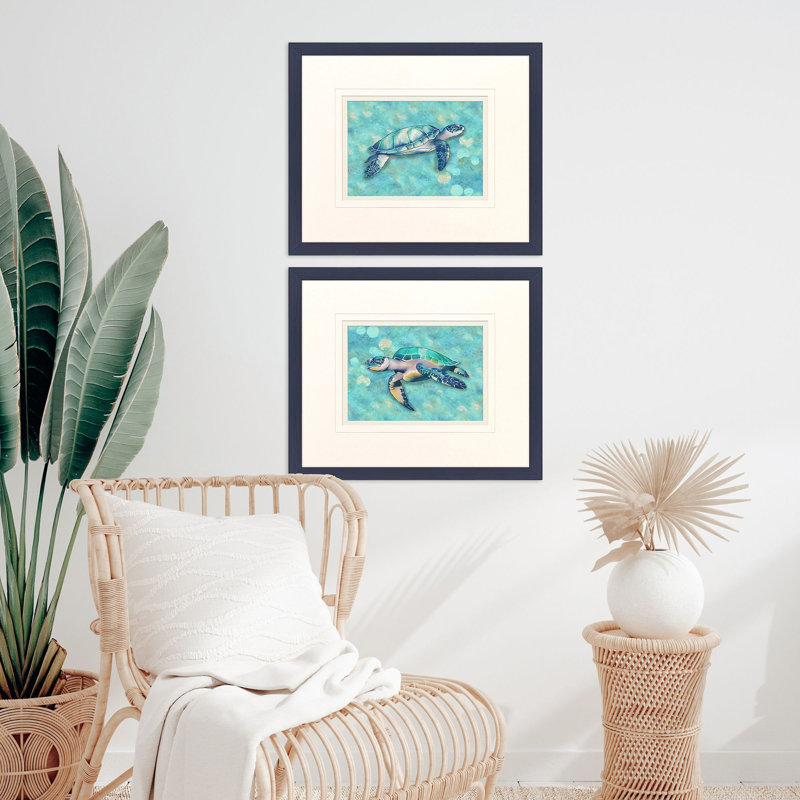 «Coastal Sea Turtle», art encadré