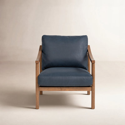 Genuine Leather Accent Chair