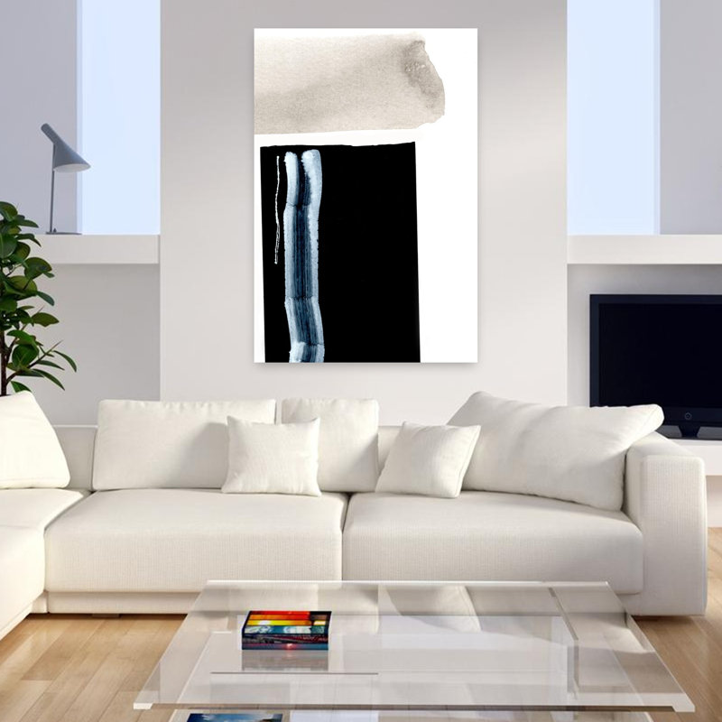 Art contemporain contemporain abstrait, H 48 po x l 32 po