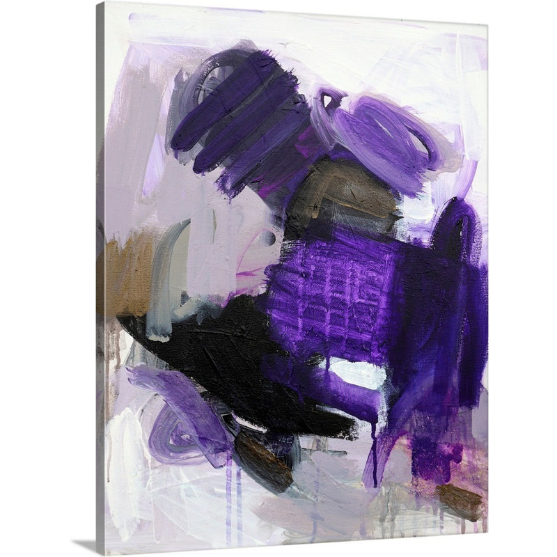 Reproduction d’art sur toile, "Purple Love" par B. Robert, Toile tendue, H 30 po x l 24 po x P 1,25 po
