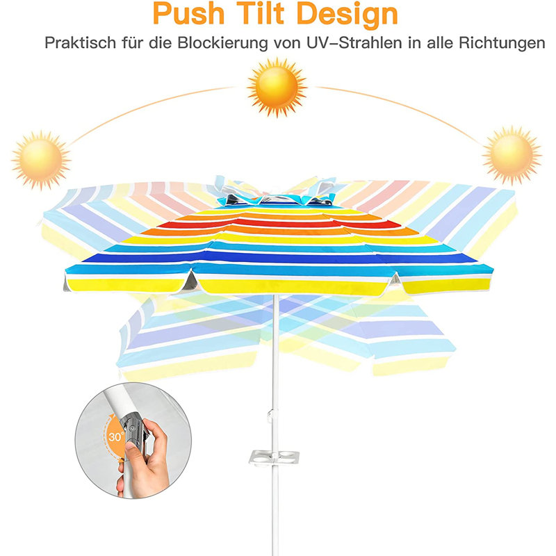 Mcgregor 220cm Beach Parasol