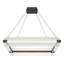 Lustre, 4 lumières, 34 po, laiton vieilli, verre transparent-1933888543