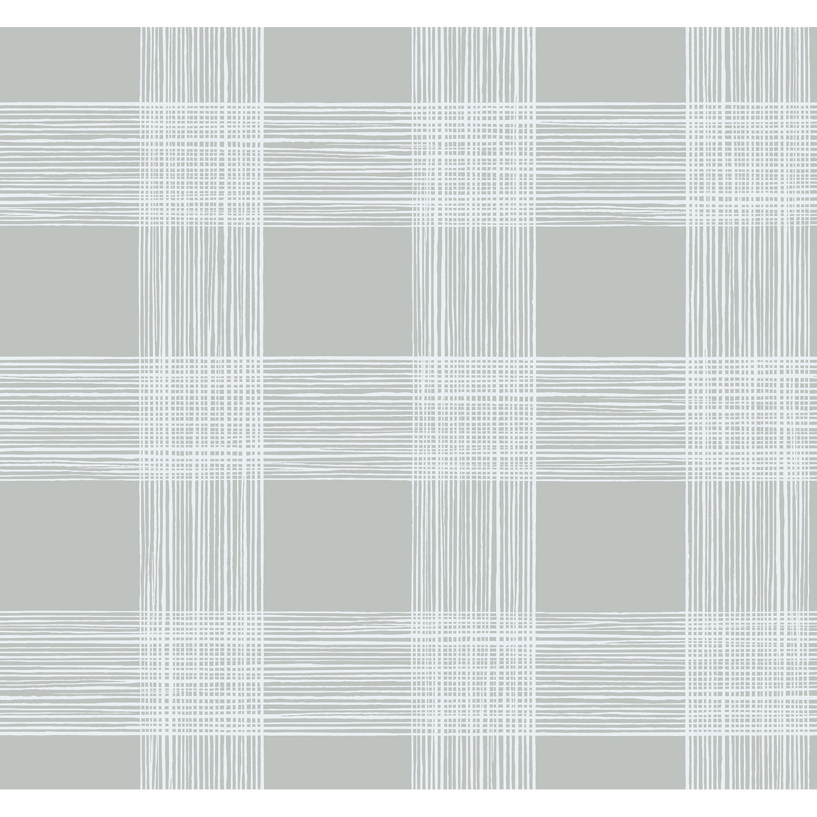 Loy Modern Plaid Wallpaper, Gray