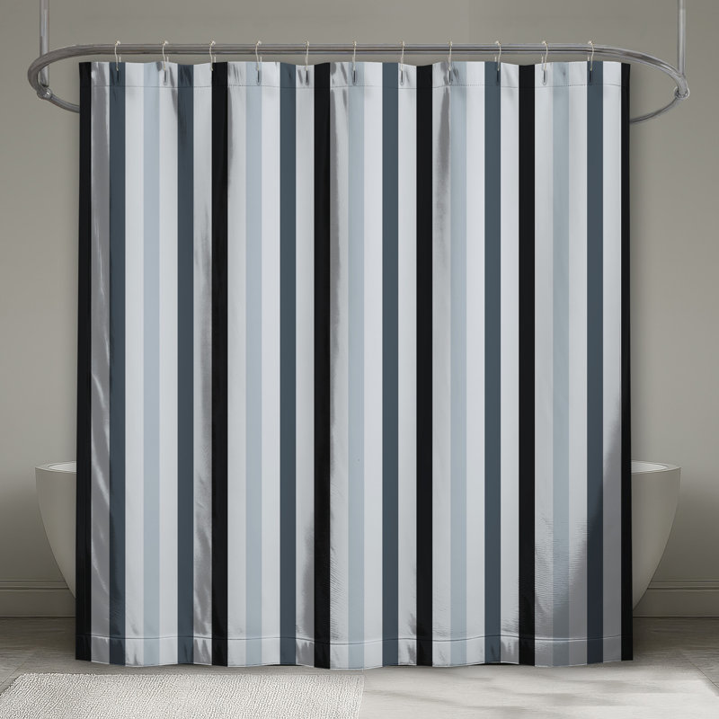 Rideaux de douche à rayures verticales, L 70 po x H 72 po