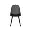 Siège d'extérieur noir - Chaise Posey résistante aux intempéries et durable