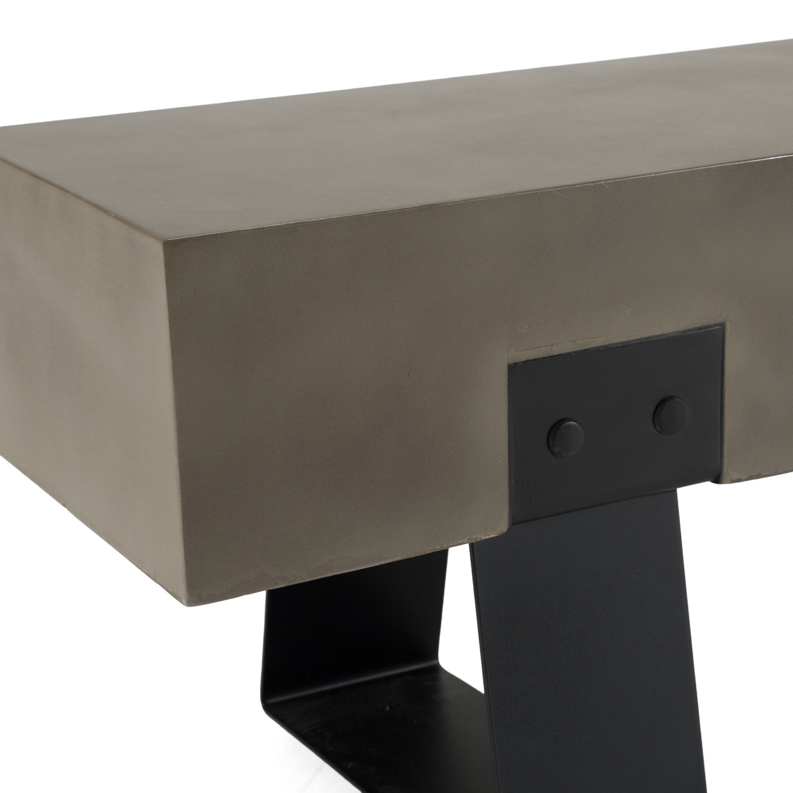 Hobbes 75'' Concrete Outdoor Bench